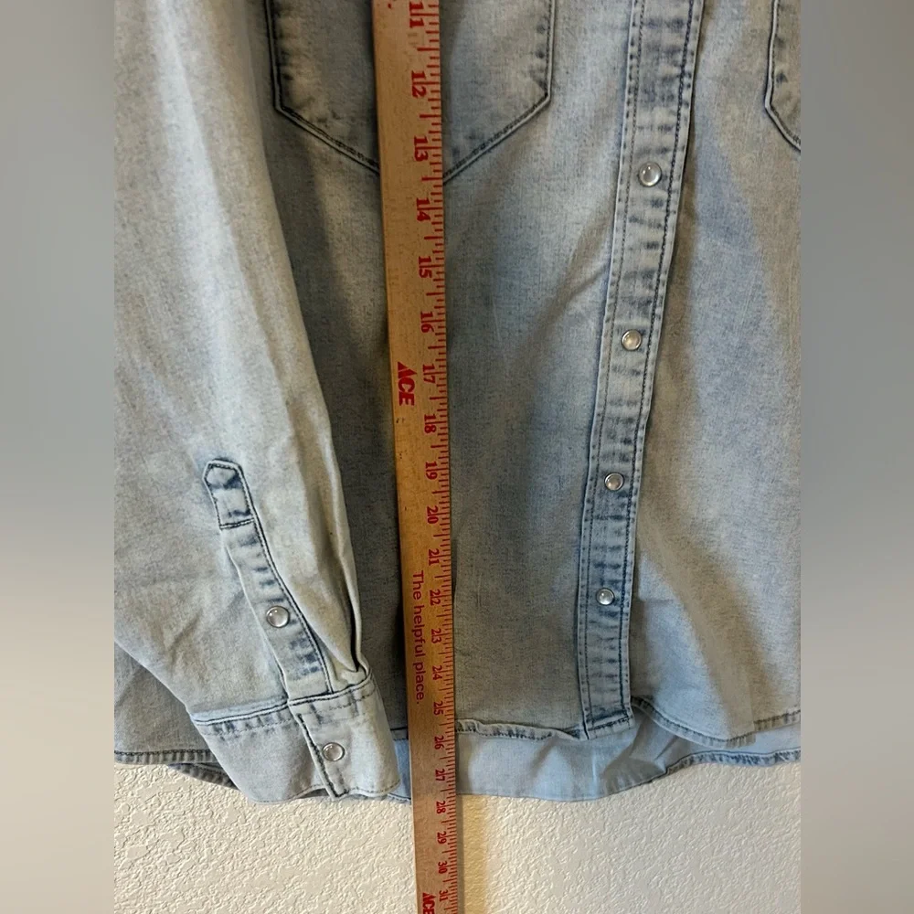 Levi's Ultimate Western Denim‎ Shirt SZ 1X (14-16) - Picture 12 of 14